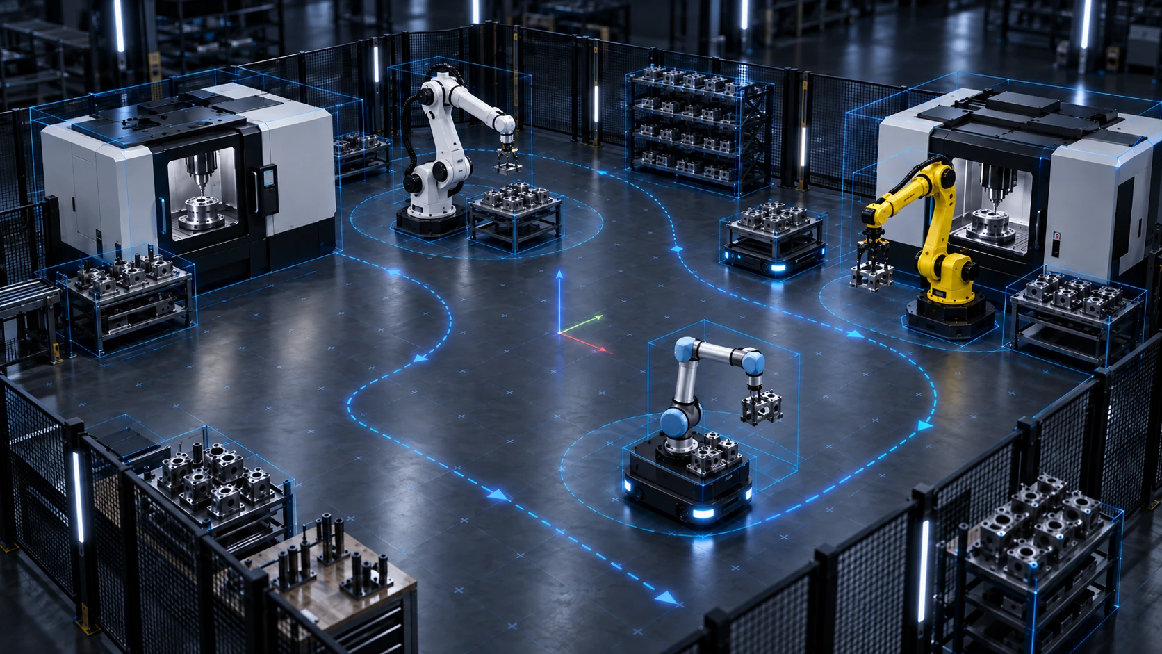Humatics shared work cell spatial view